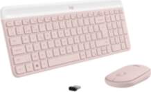 Logitech Slim Combo MK470, US, rozā