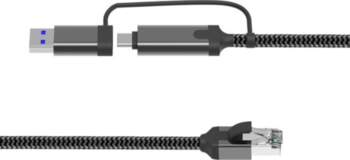 MicroConnect CAT6 FTP to USB A-C