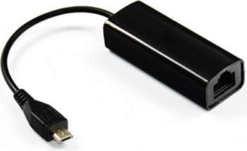 MicroConnect USB MICRO to Ethernet, Black