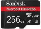 SanDisk microSD Express, 256 GB, melna