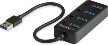 StarTech.com HB30A4AIB interfeisa centrmezgls USB