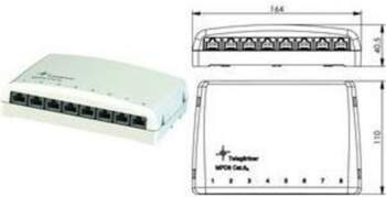 Telegärtner MPD8-HS K - Hub -