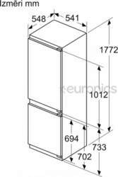 Bosch, 267 L, augstums 178 cm