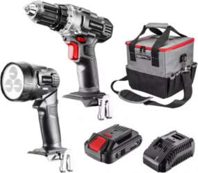 Graphite cordless tool set drill/driver, flashlight