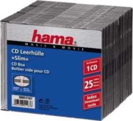 Hama CD Slim Box, black, pack