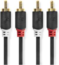 Kabelis Nedis 2x RCA - 2x