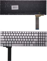 Keyboard ASUS N550J, US (silver)