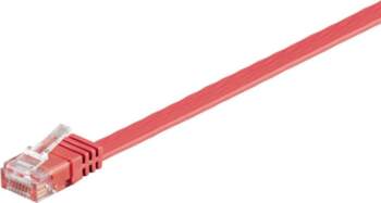 MicroConnect U/UTP CAT6 1M Red Flat