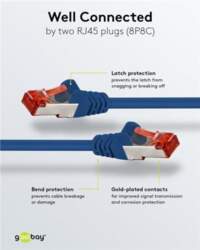 Wentronic Goobay - Patch-Kabel - RJ-45