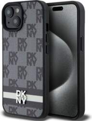 DKNY DKNY Leather Checkered Mono Pattern