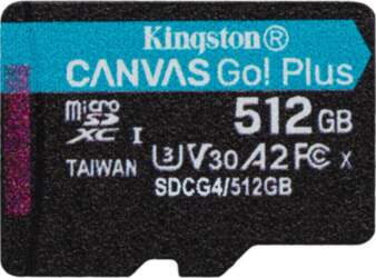Kingston Technology Canvas Go! Plus 512