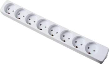 Mercodan Power strip 8 outlets earthed