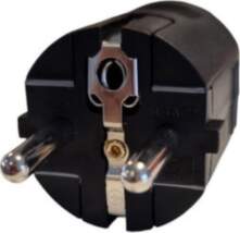 Mercodan SCHUKO PLUG 16A BLACK,