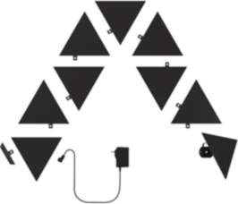Nanoleaf Shapes Black Triangles Starter Kit