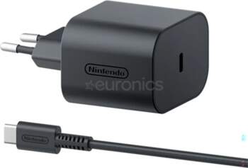 Nintendo Switch 2 AC Adapter, melna