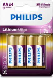 Philips Lithium Ultra, AA, 4 gab