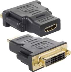 Techly DVI-D - HDMI F/F Melns