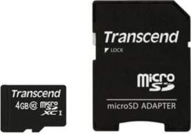 Transcend microSDXC/SDHC Class 10 4GB with