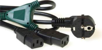 ACT 230V splitcable schuko male -