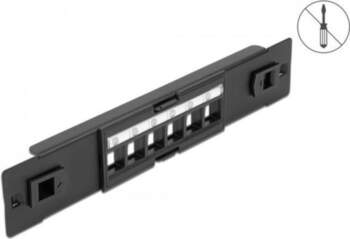 Delock - Leeres Keystone-Patchpanel - Schwarz