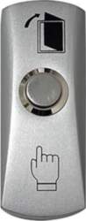 HiSmart Exit Button, Cinz Alloy, No/Com