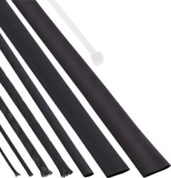 InLine Kabel Schlauch Set - black