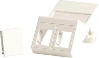 Lanview Wall plate, angled, for 2