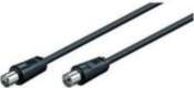 MicroConnect Coax M-F 5m Black 75