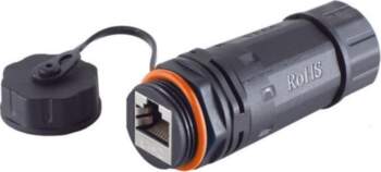 MicroConnect RJ45 coupler, CAT 6a, IP68