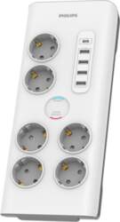 Philips, 6 outlets, USB-C, USB-A, 2