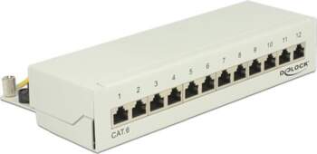 Delock Desktop Patchpanel 12 Port Cat