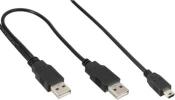 InLine 33107X USB kabelis 1 m
