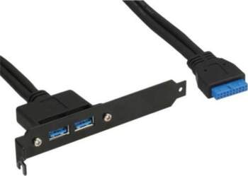 InLine Slotblech USB3.0 - 2x