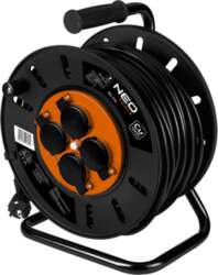 NEO TOOLS Cable Drum 50m, 3x2