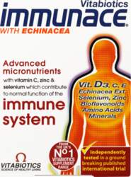 IMMUNACE With Echinacea tabletes, 30 gab