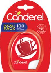 CANDEREL Pocket Pack tabletes, 100 gab