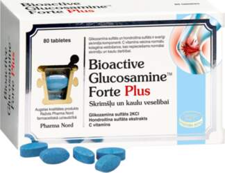 BIOACTIVE Glucosamine Forte Plus tabletes, 80