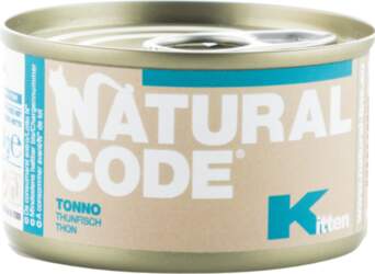 NATURAL CODE Kitten Tuncis mitrā barība