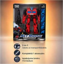 Transformējams robots ar aksesuāru