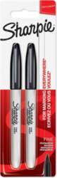 Sharpie Marķieri Fine Melns 2 tk