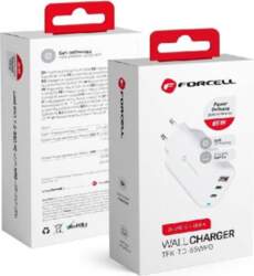 Forcell (2xUSB-C;1xUSB 3A 65W) lādētājs