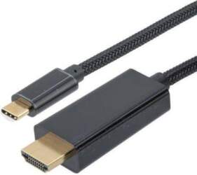 USB-C HDMI vads 1M melns