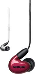 Shure 3BA Earphone, Wired, Red