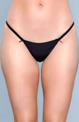 BeWicked Basic Thong Black - S