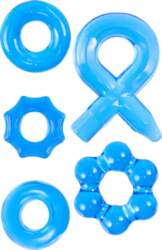 NMC Hardcore Powerful Cock-Ring Set Blue