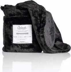 Splash Blanket Furlush Black Medium 120x200
