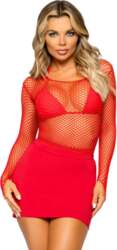Leg Avenue Elastane Long Sleeved Fishnet