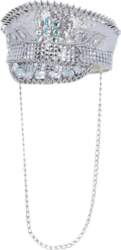 Fever Deluxe Sequin Studded Captains Hat