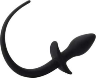 Slave4Master Silicone Puppy Tail Black
