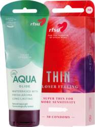 RFSU Thin 30-pack + Aqua Glide